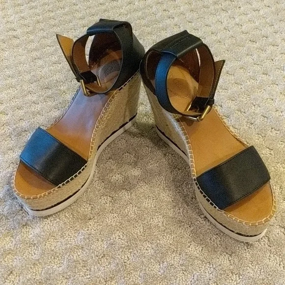 See by Chloe wedge espadrilles leather - Picture 7 of 8
